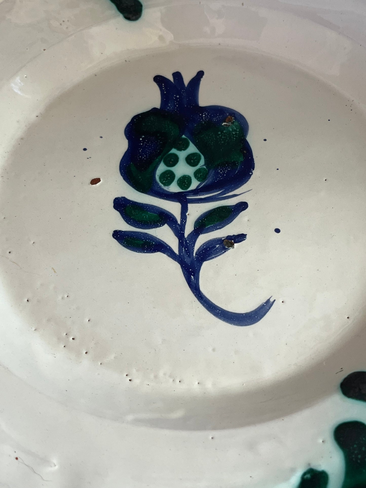 Fayence aus Granada - Teller blau/weiß