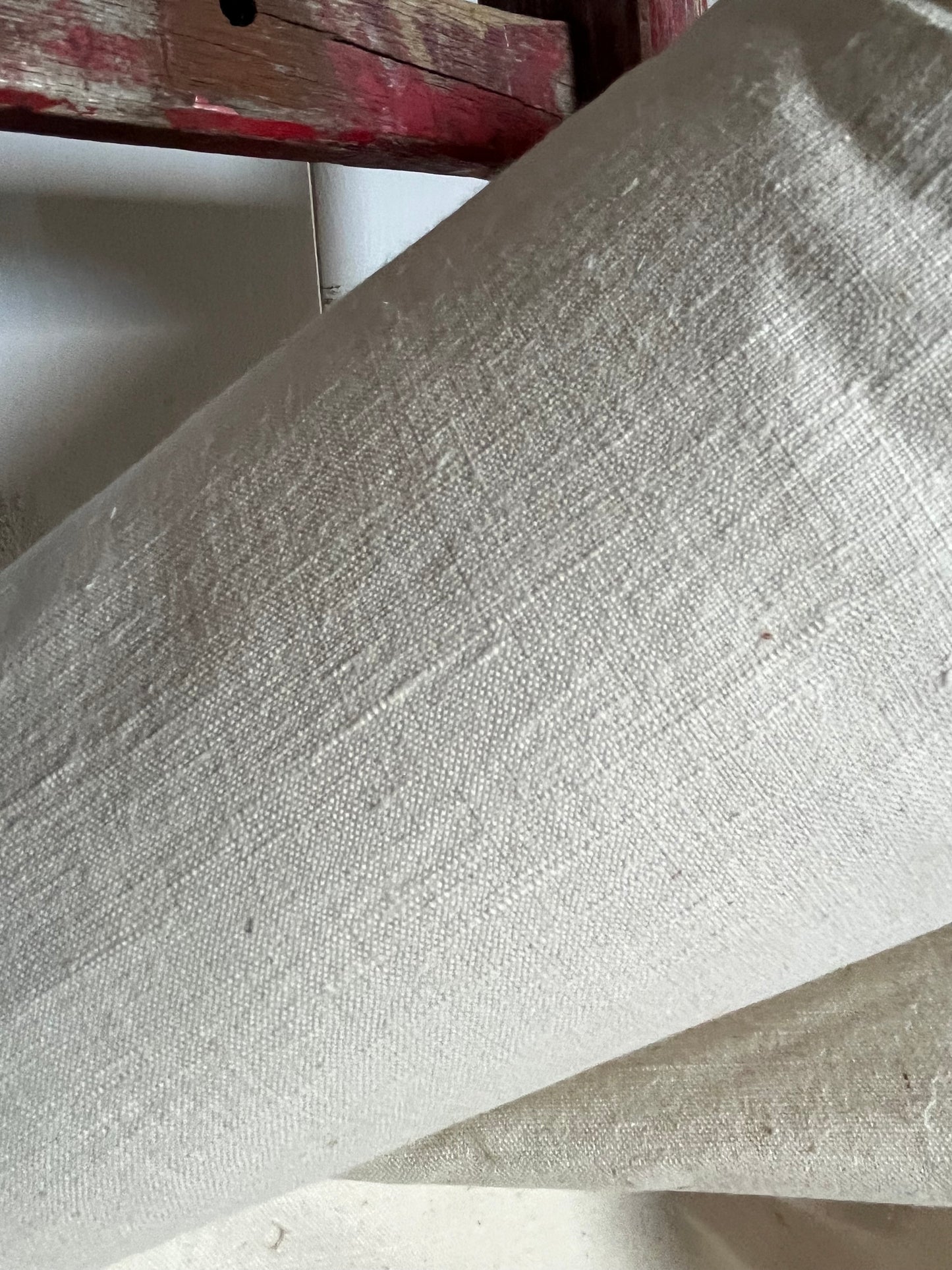 11 Meter altes Leinen, kräftig, Bauernleinen sauber