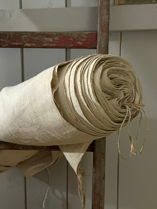 Beeindruckendes Leinen: 5 Meter im Ballen von 1890  - sehr fein