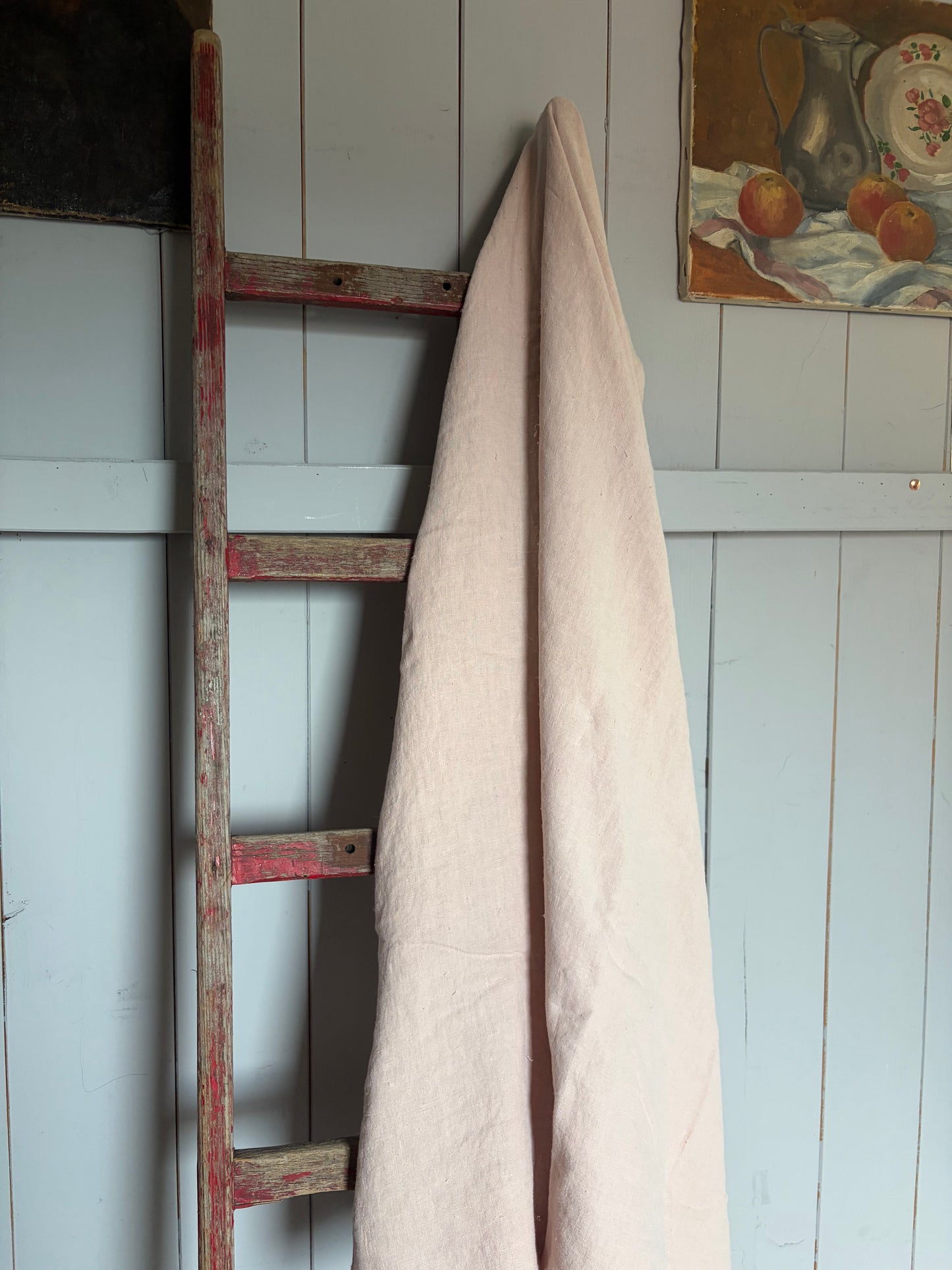 XL Leinentuch washed Leinen in Rosé 140 x 220