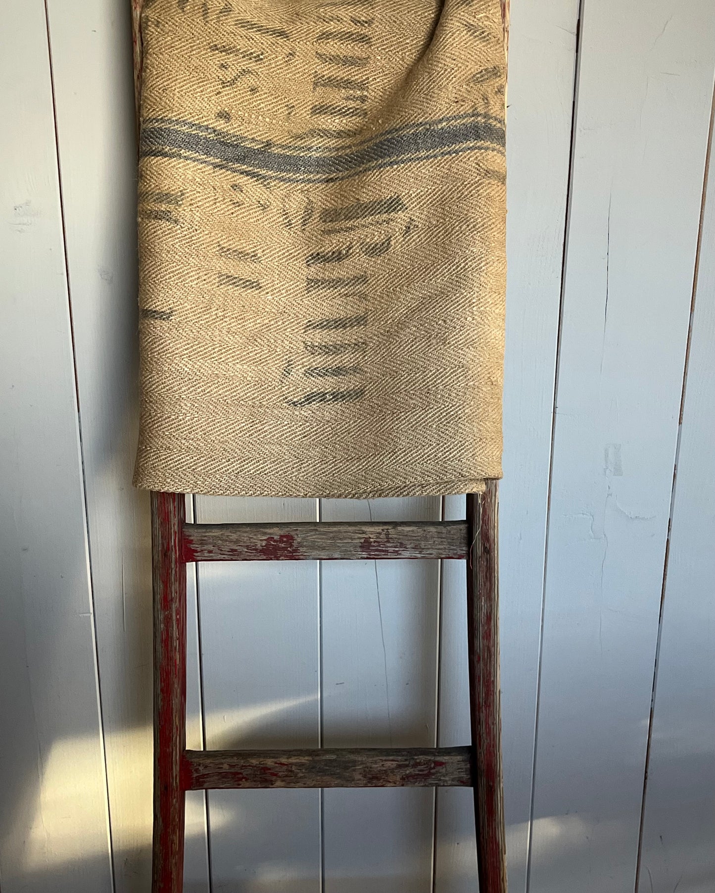 Großer Kornsack mit tollem original Aufdruck und blauem Streifen