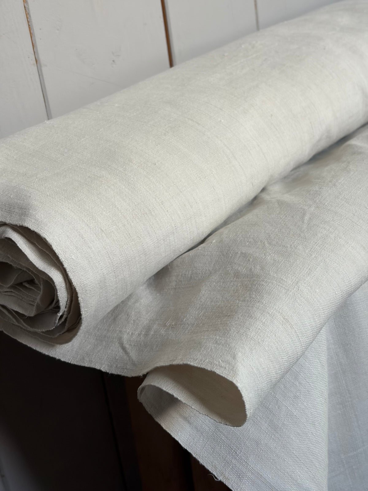 5 Meter antikes Leinen handgewebt um 1900 schwer, mittelfein  1,2 Kilo