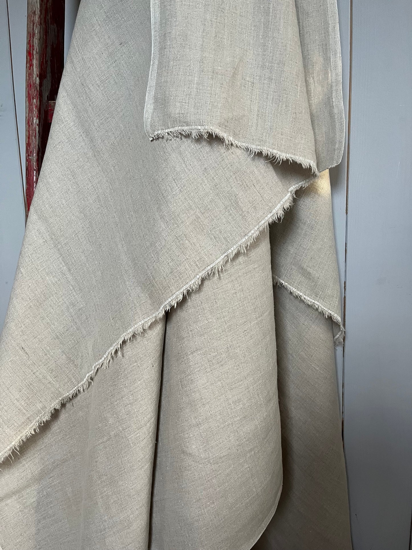 XL Leinen Decke, Überwurf aus schwerem Leinen Natur 200 x 155