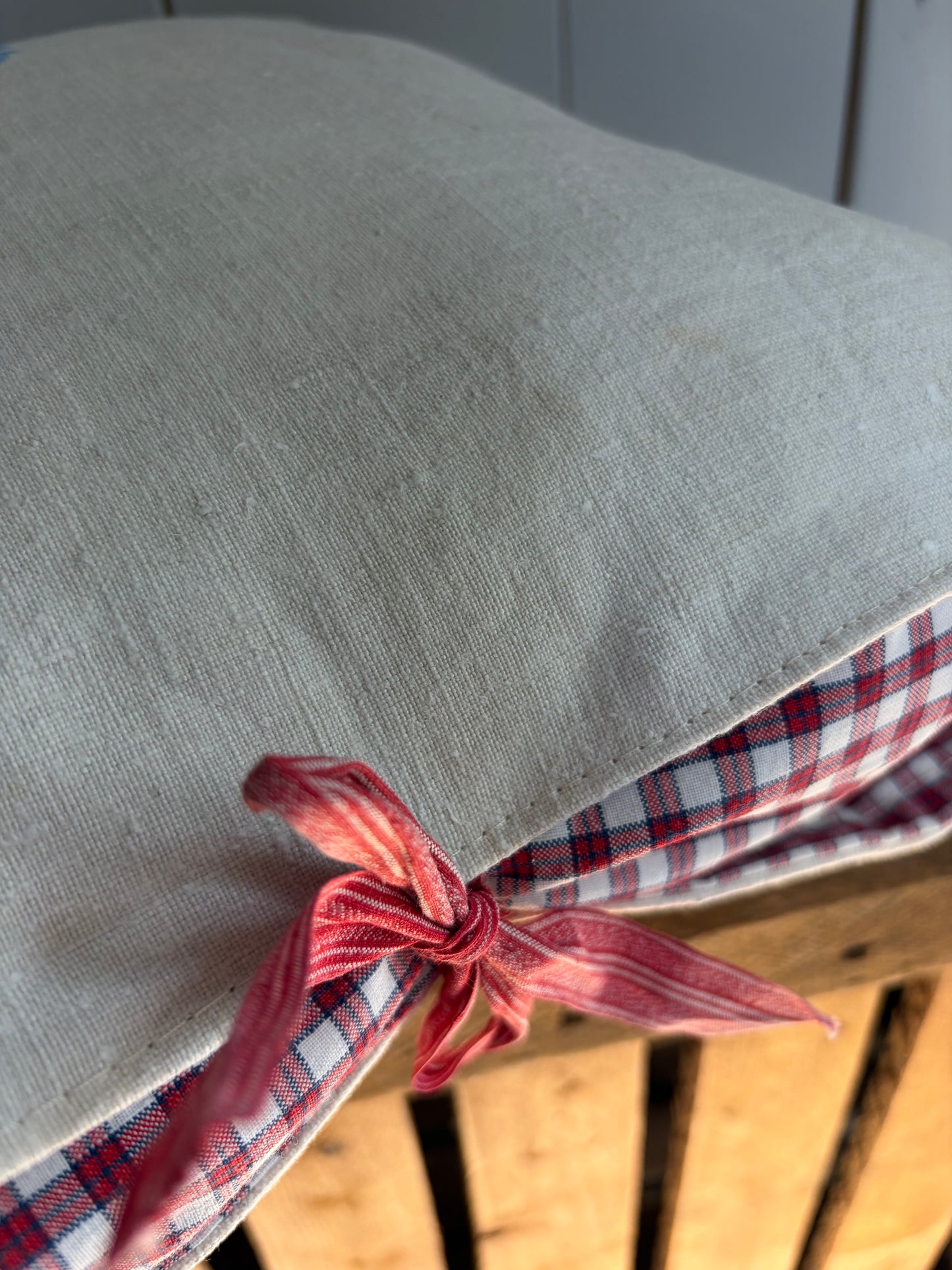 Kissenbezug Leinen mit Monogramm S