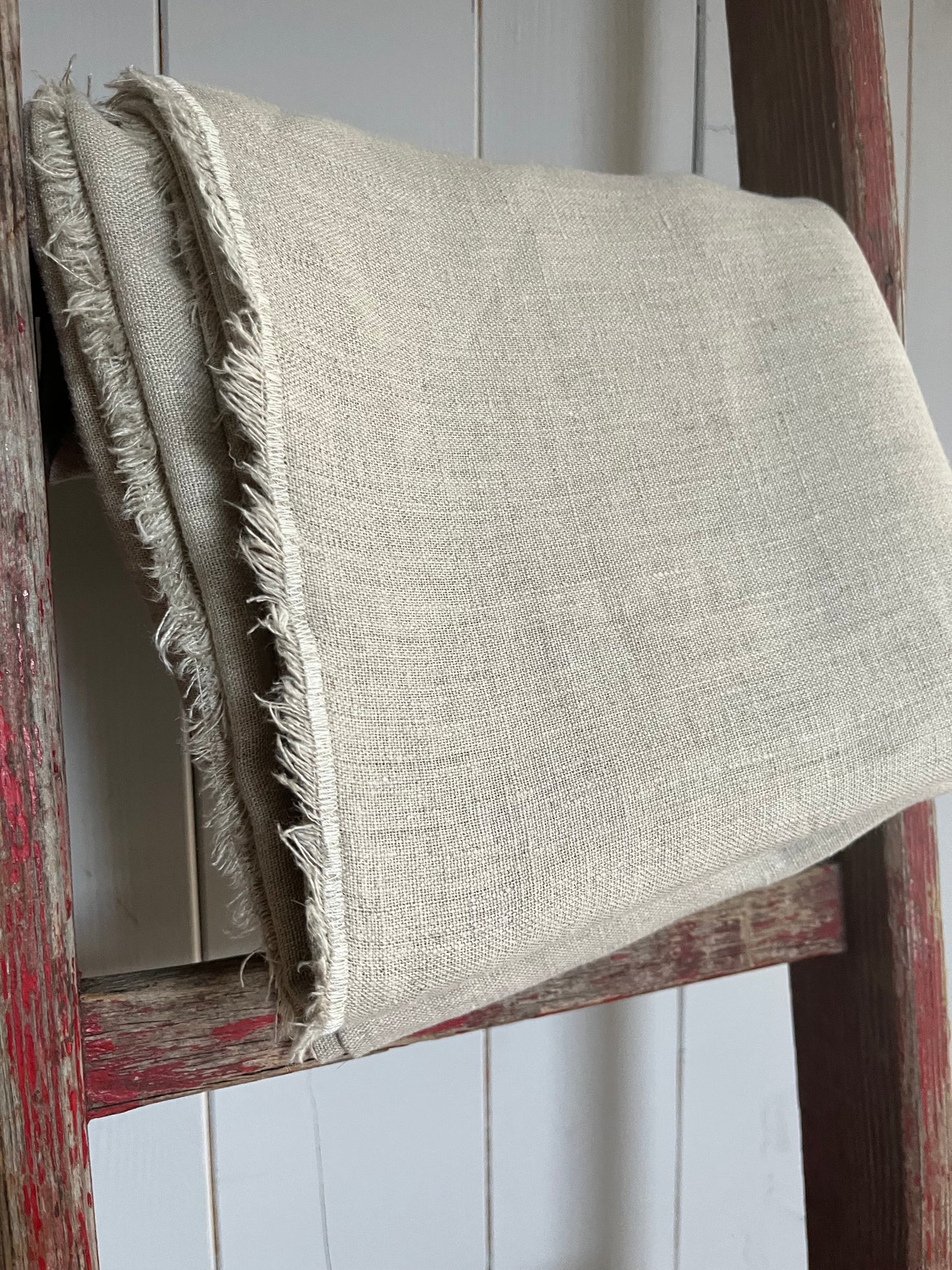 XL Leinen Decke, Überwurf aus schwerem Leinen Natur 200 x 155