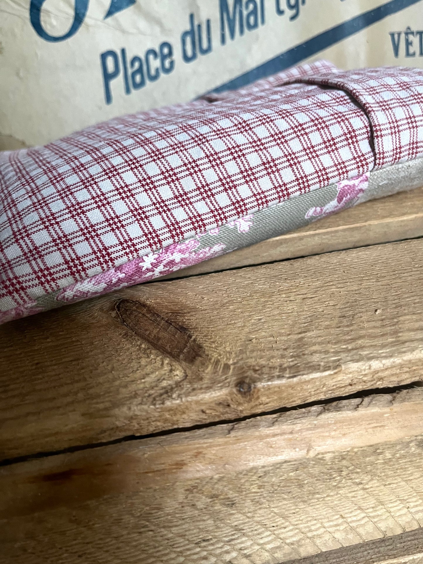 Kleines Dinkelkissen Leinen für den Nacken: 30 x 20
