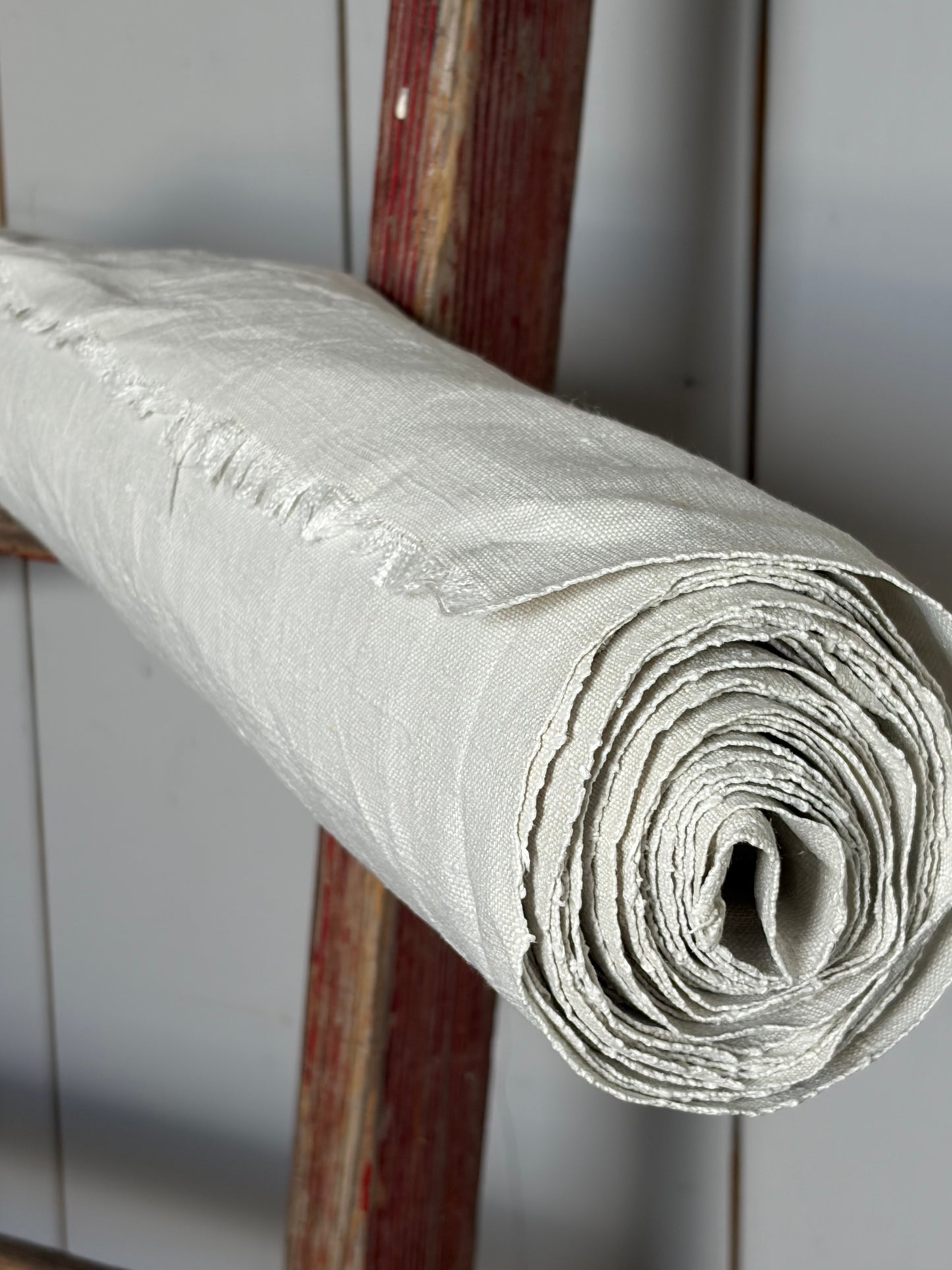 5,8 Meter kräftiges Leinen um 1900: handgewebt und sauber