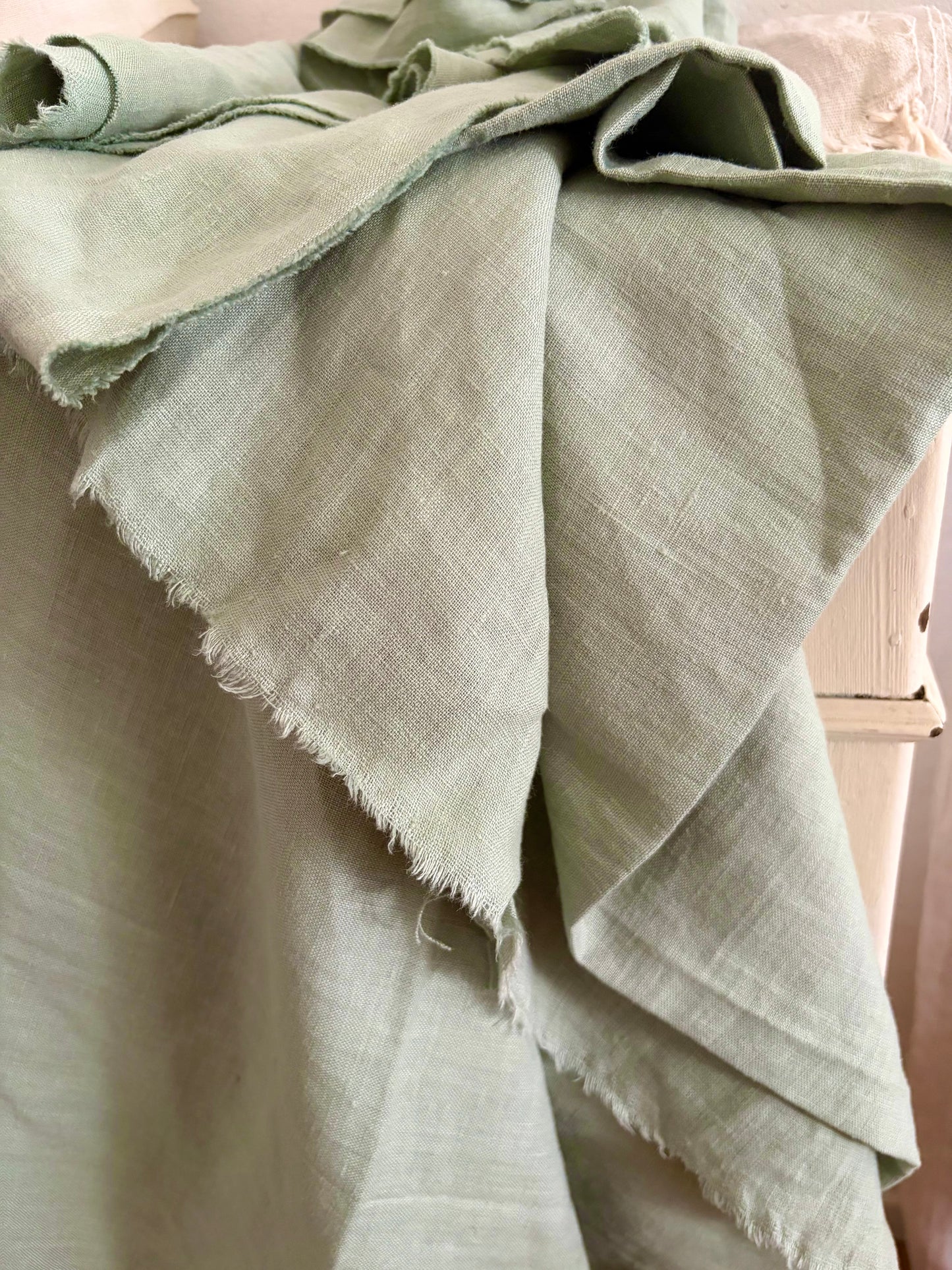 Washed Leinen in Pastell-Mint 2,65 x 1,55