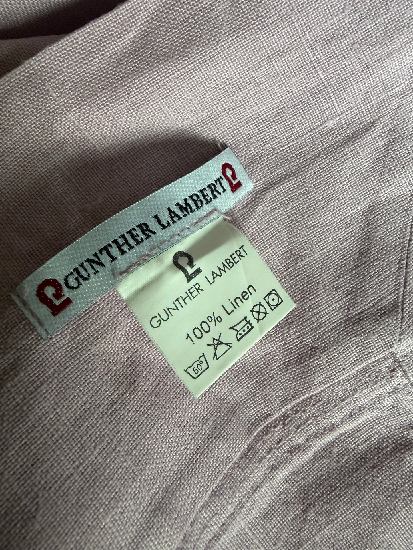 XL Beauty von Gunther Lambert 1,4 Kilo schwere Leinendecke edel und wie neu - Lavendeltöne 2,15 x 1,6