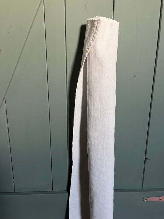 2,8 x 0,71 Meter handgewebtes Leinen um 1890 sauber