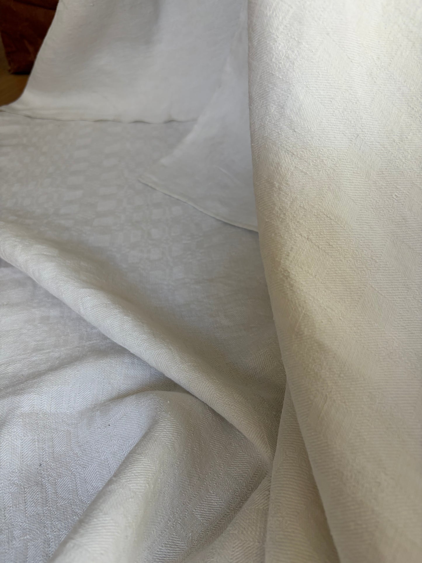 XXL französische vintage Leinendecke top 1,9 x 4,15