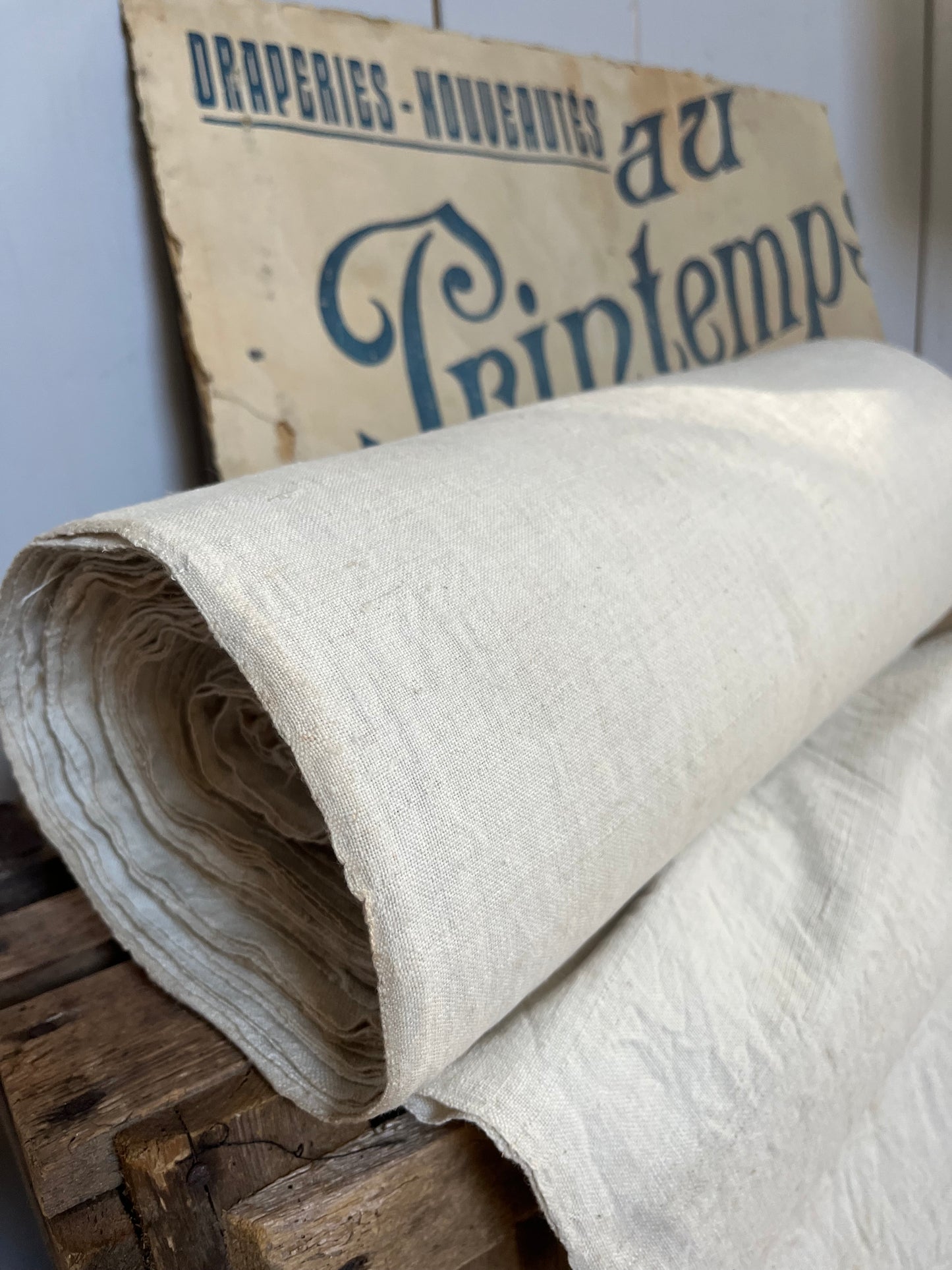 11,1 Meter handgewebtes Leinen 1928
