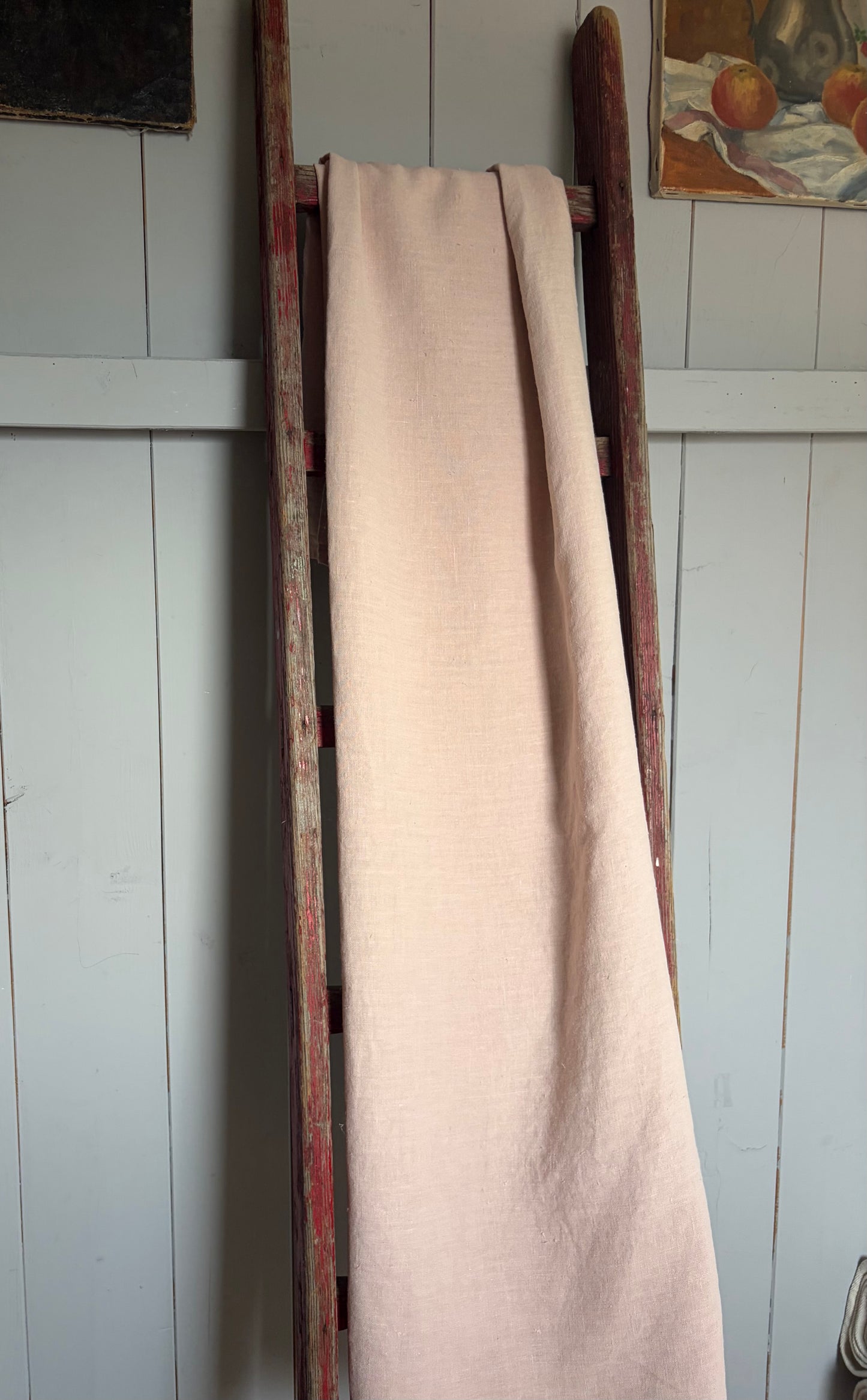 XL Leinentuch washed Leinen in Rosé 140 x 220