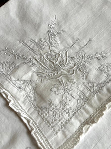 2 feinste Taschentücher aus Frankreich - Hochzeitstaschentücher