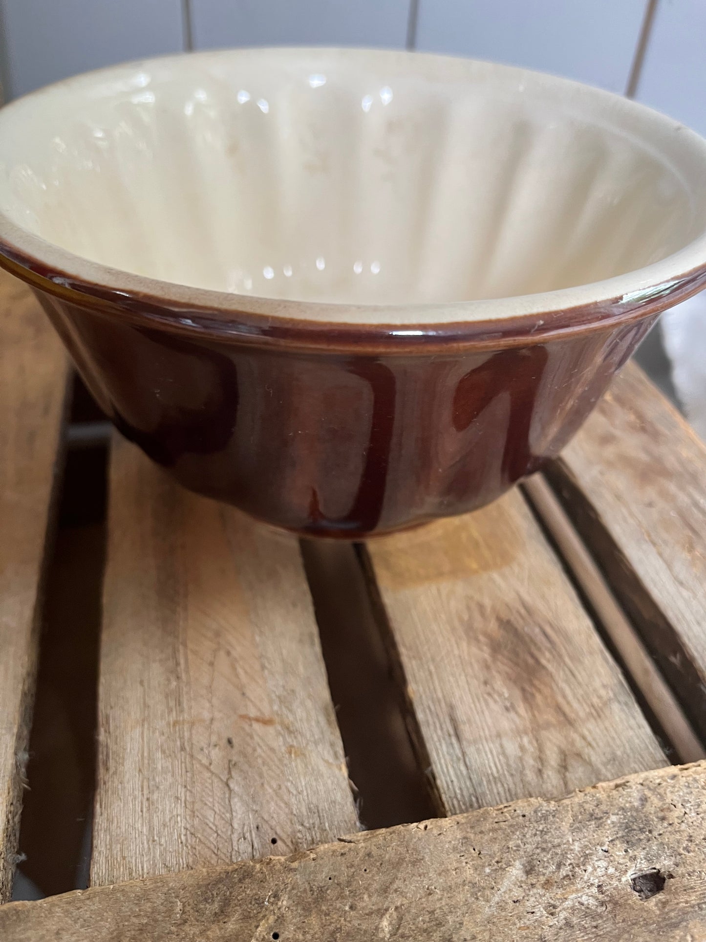 Große und alte Puddingform aus Frankreich