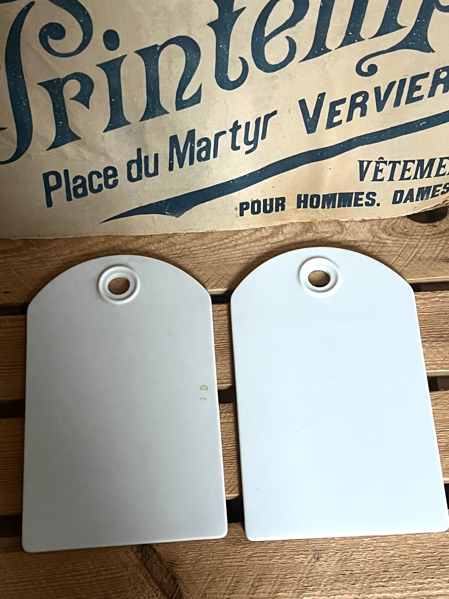 2 große Keramik Frühstücksbrettchen aus Belgien