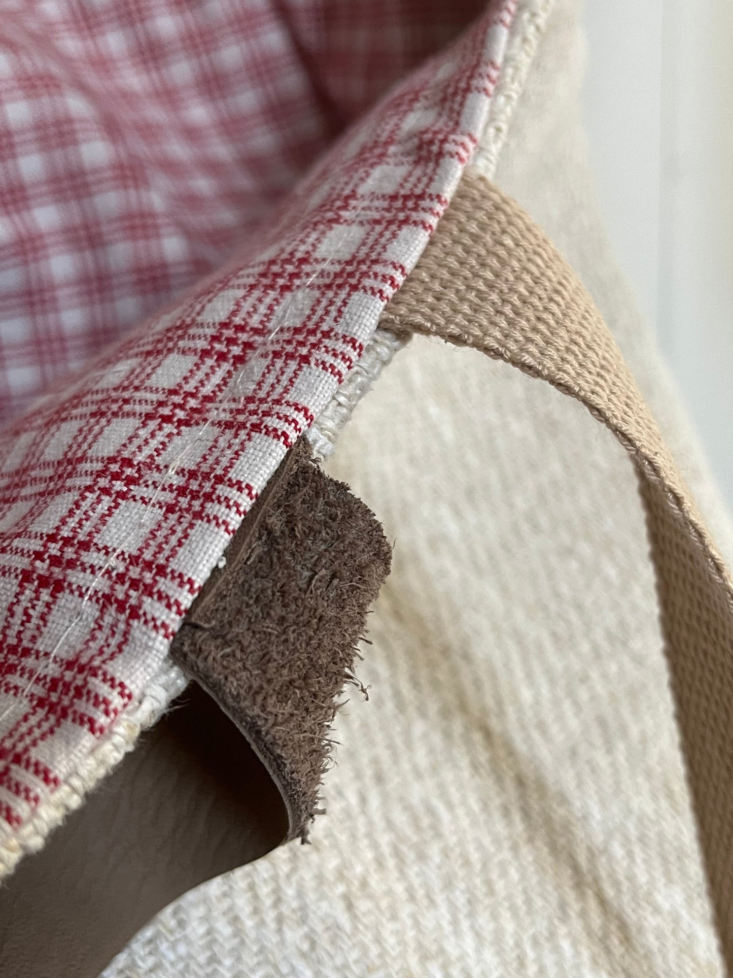 Tasche Shopper mit Streifen aus Kornsack