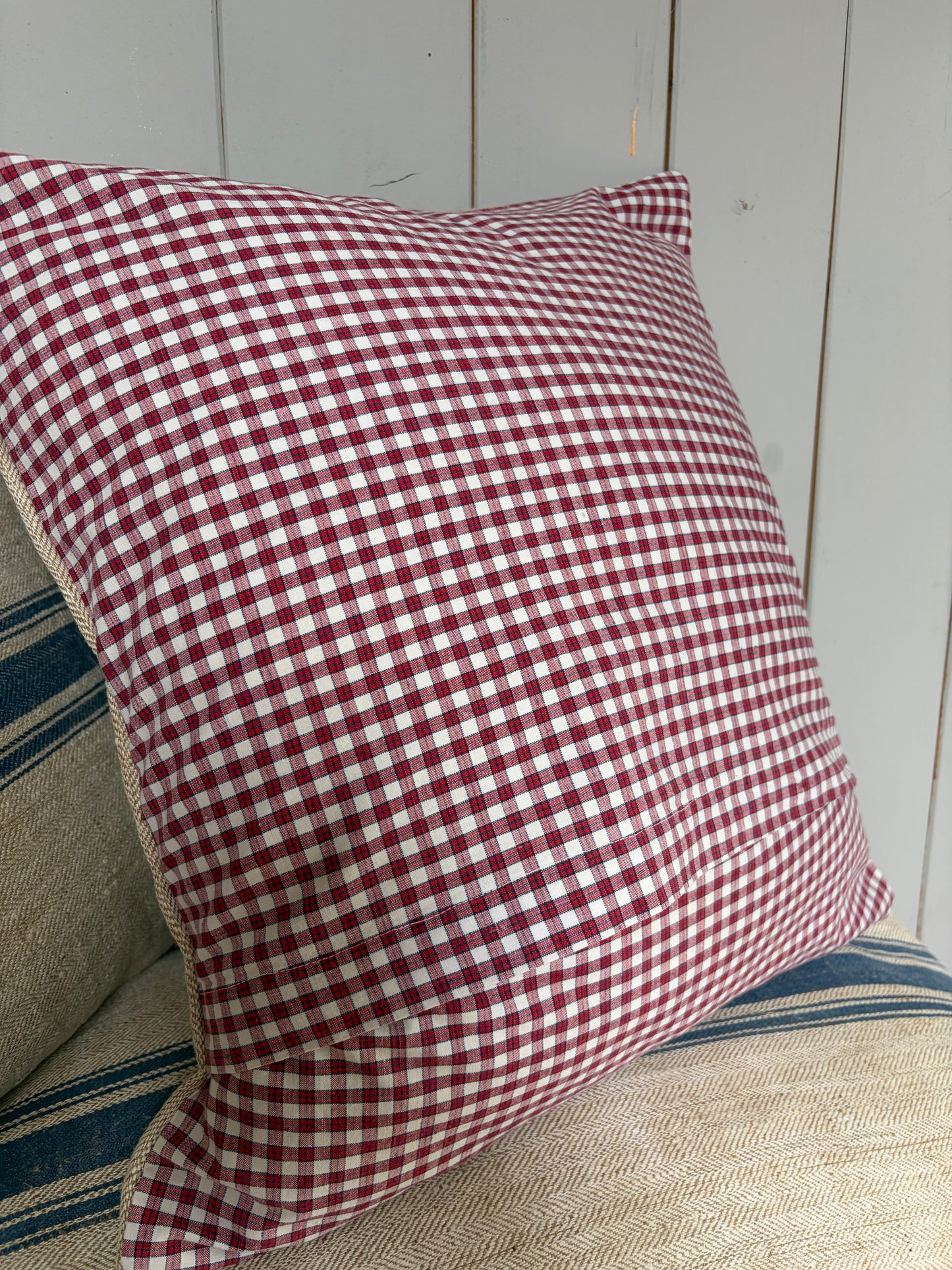 Very Vintage Kissenbezug aus altem Leinensack 40 x 40