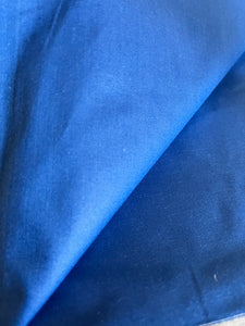 1 x 1,6 Meter hervorragender Inletstoff Blau im Ballen 1940 sauber