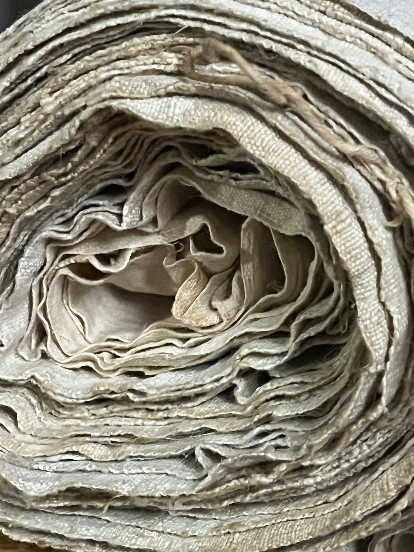 4 Meter kräftiges Bauernleinen aus Westfalen um 1900