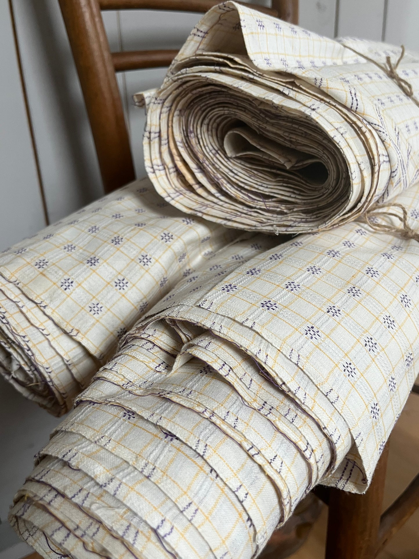 Seltenes Leinen aus den 1930er Jahren: 4 x 1,6 Meter