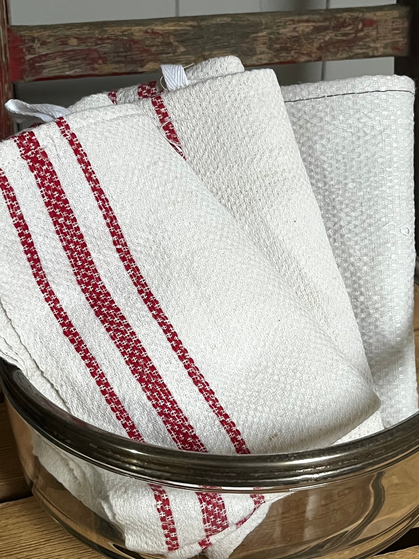 Trio: Leinentücher mit Struktur