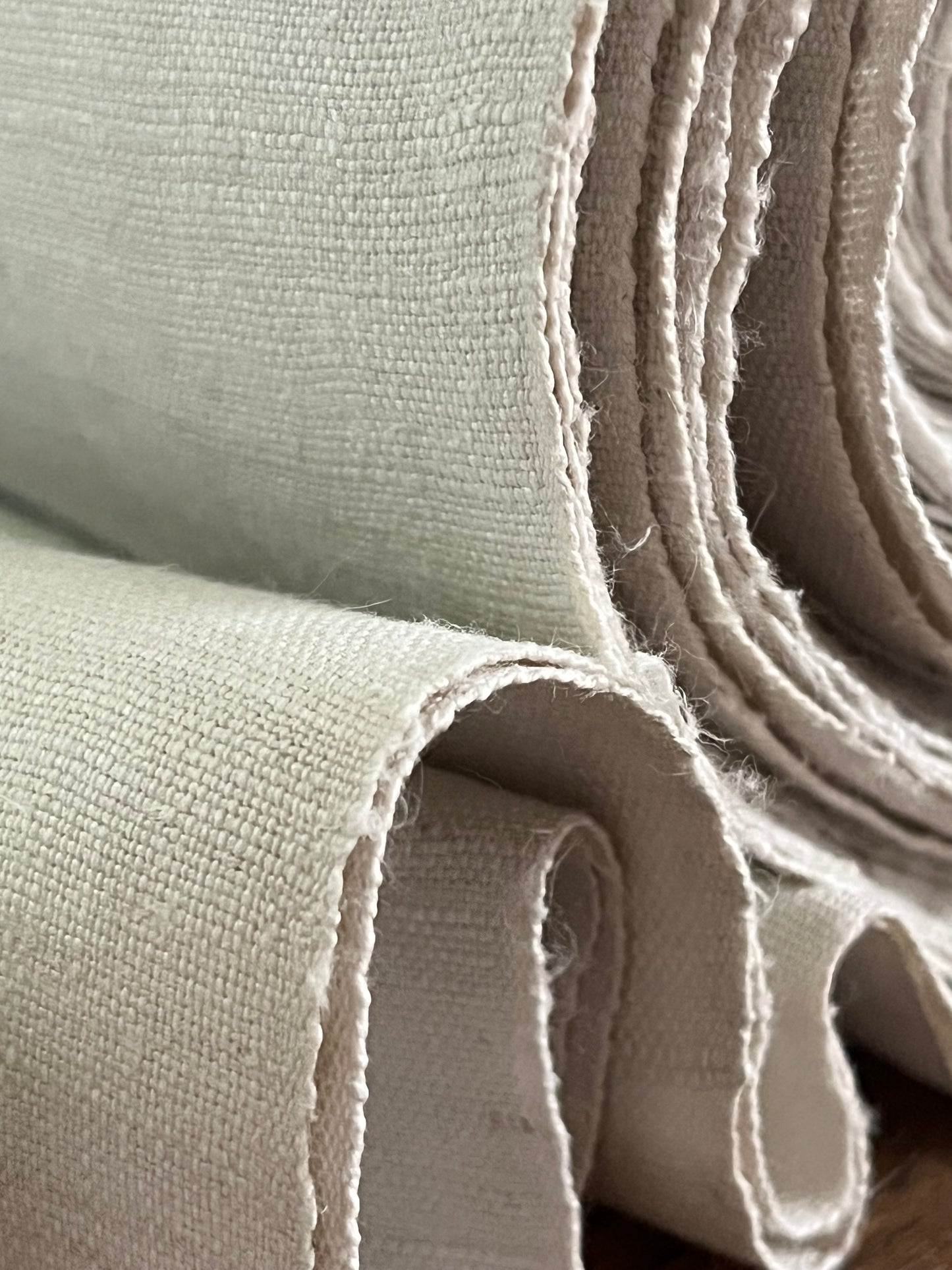 Top antikes Leinen: 13 Meter, sauber und fein gewebt - 2,4 Kilo