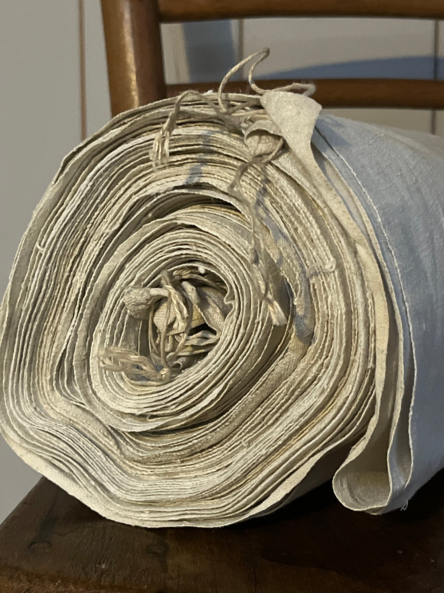 Rarität: 6 Meter antikes Leinen, sauber und fein gewebt