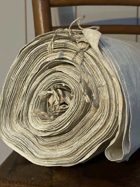 Rarität: 6 Meter antikes Leinen, sauber und fein gewebt