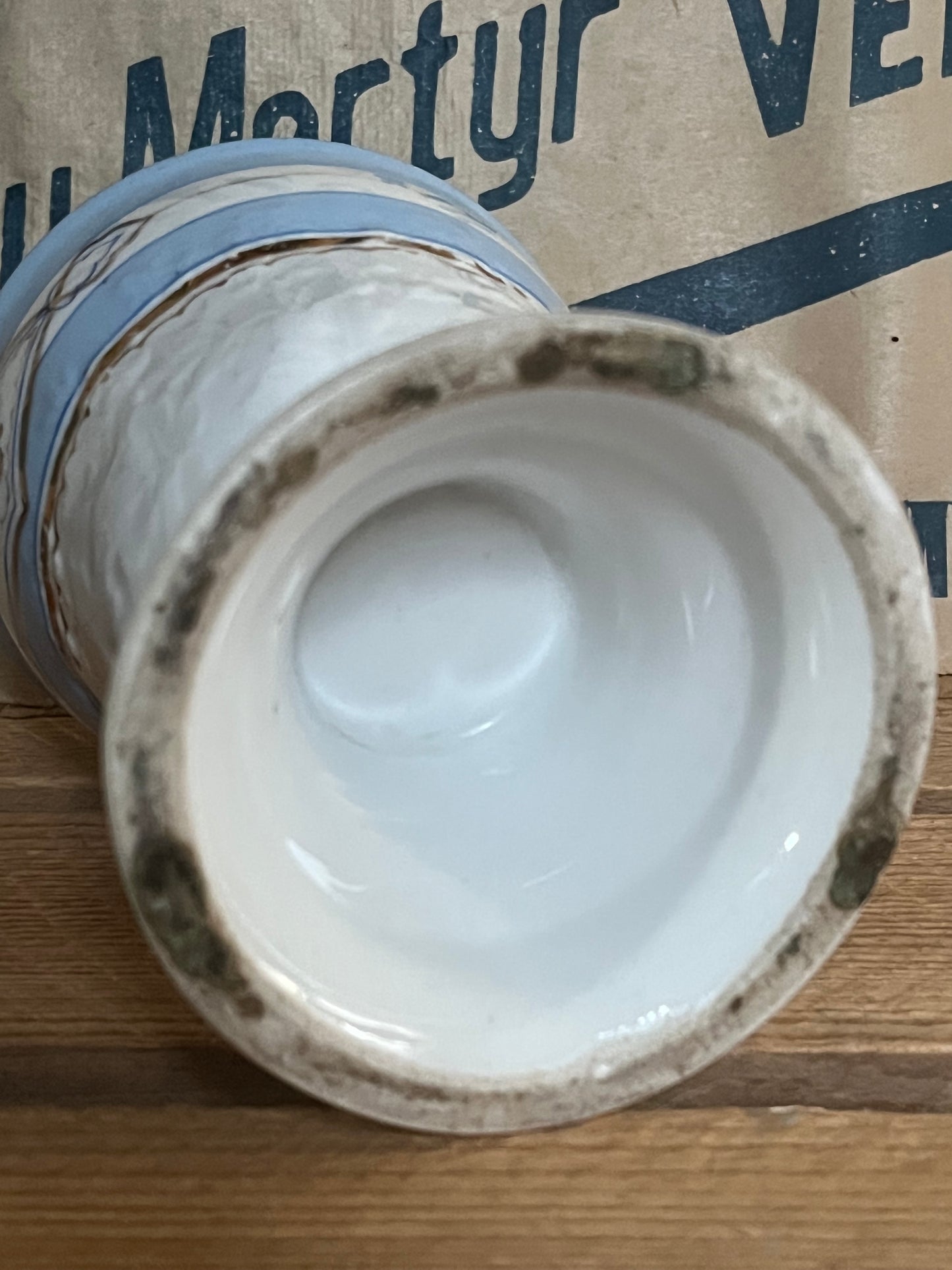 Antiker Kakaobecher Andenkenbecher Biedermeier