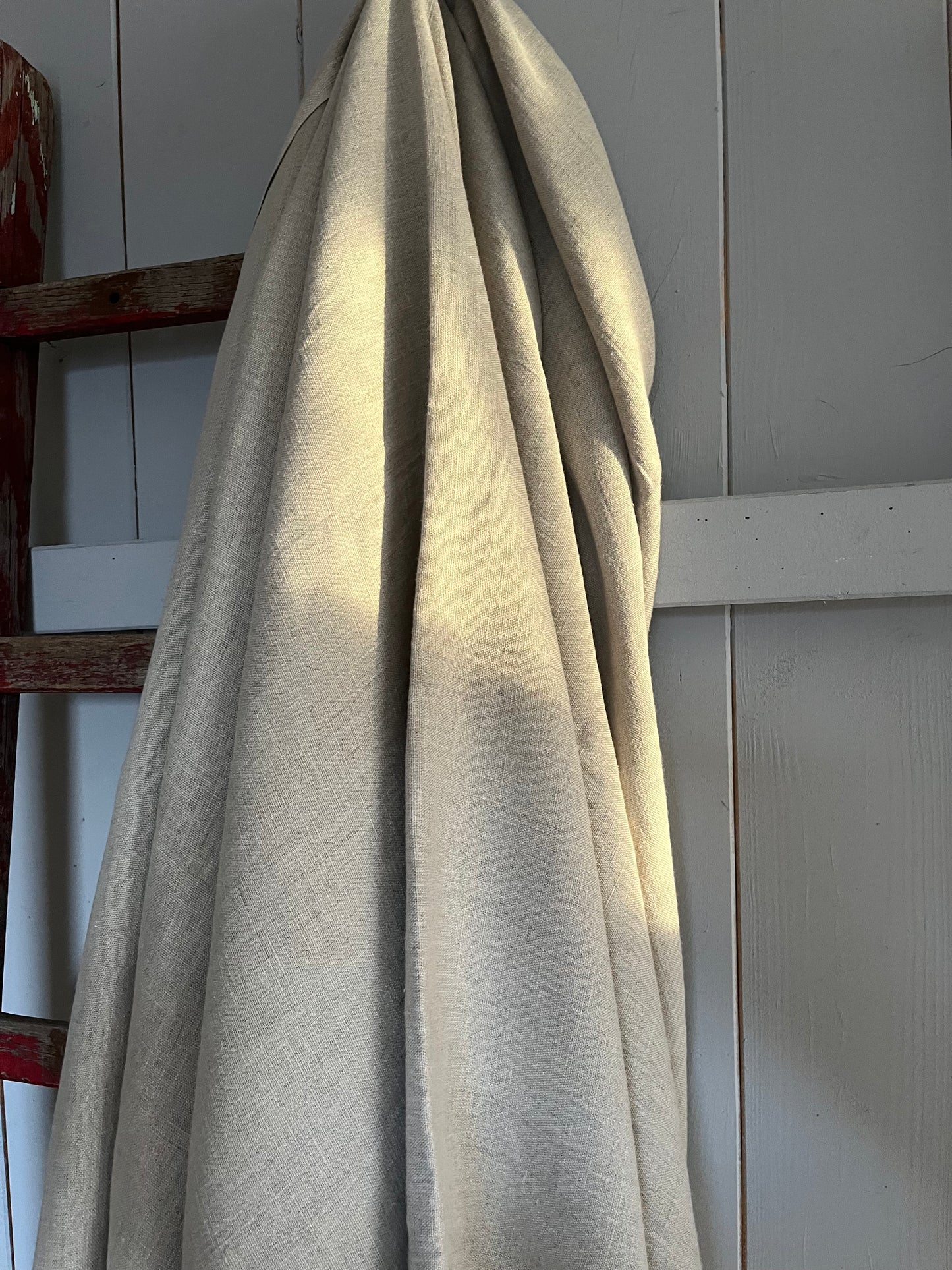 XL Leinen Decke, Überwurf aus schwerem Leinen Natur 200 x 155