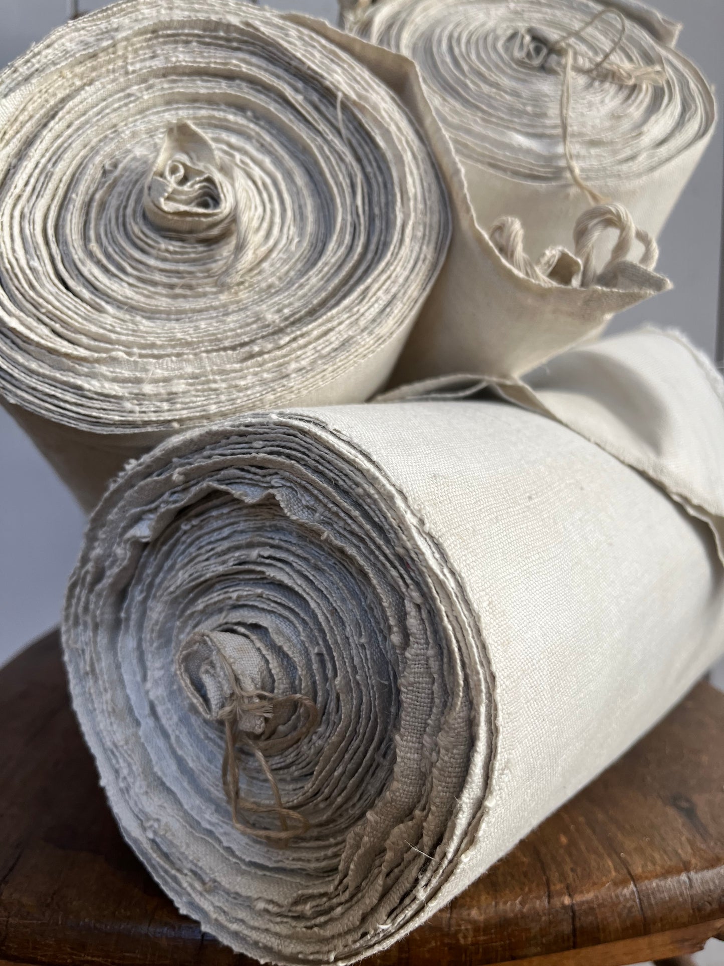 Top antikes Leinen: 5 Meter, sauber und fein gewebt