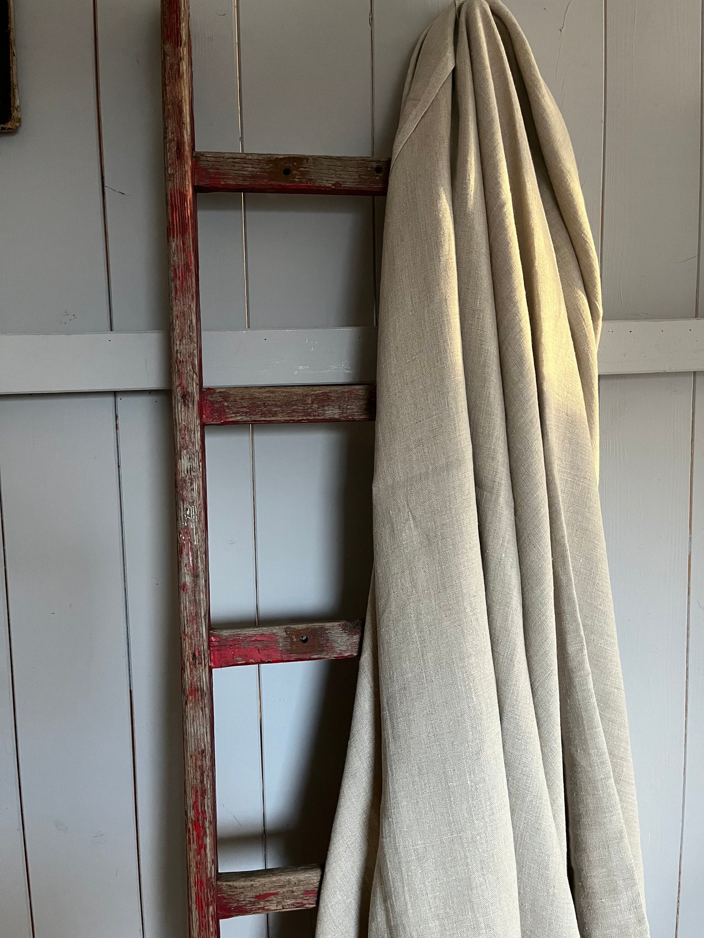 XL Leinen Decke, Überwurf aus schwerem Leinen Natur 200 x 155