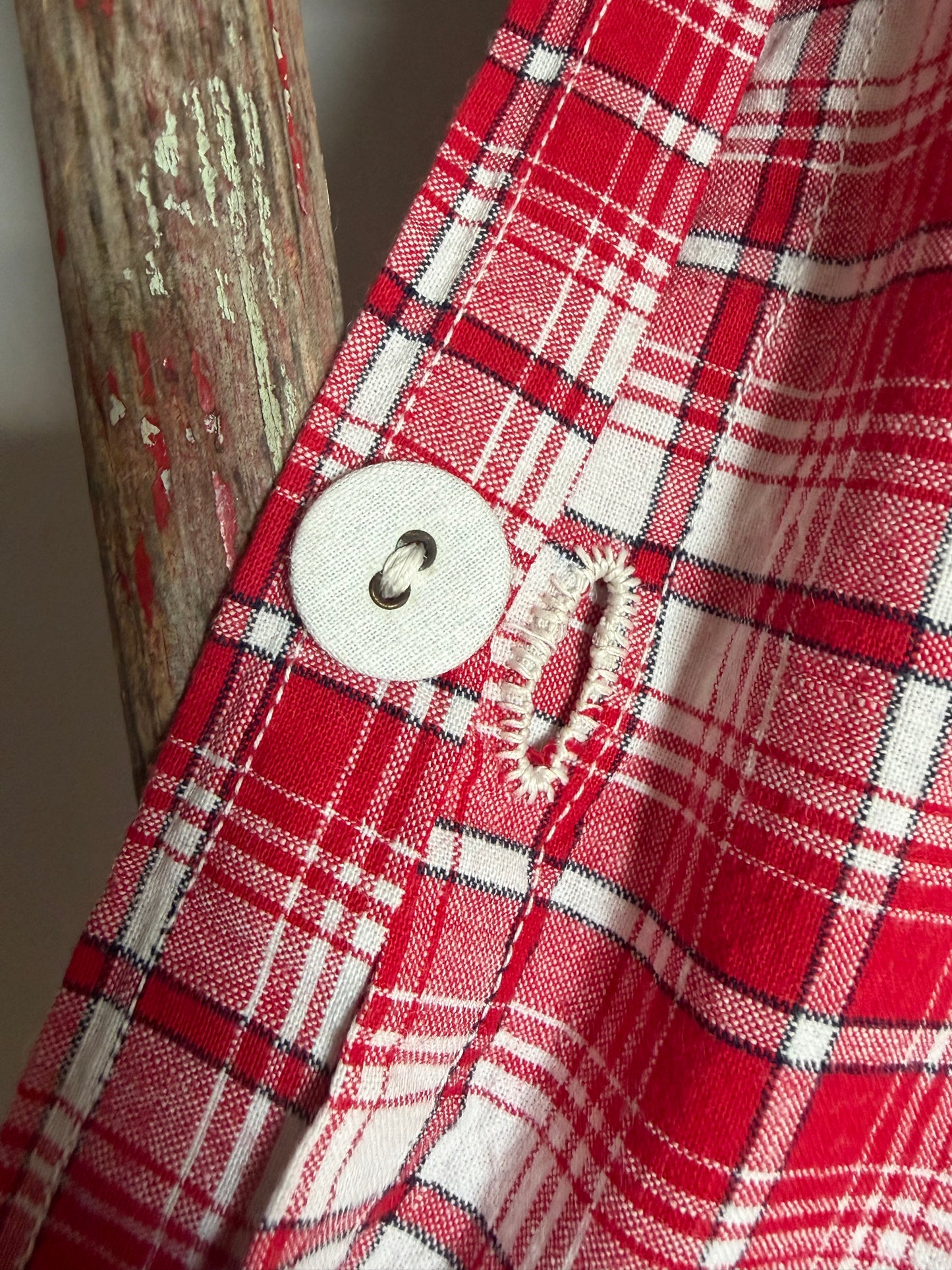 Großes und gemütliches Bauernleinen Kissen 79 x 68
