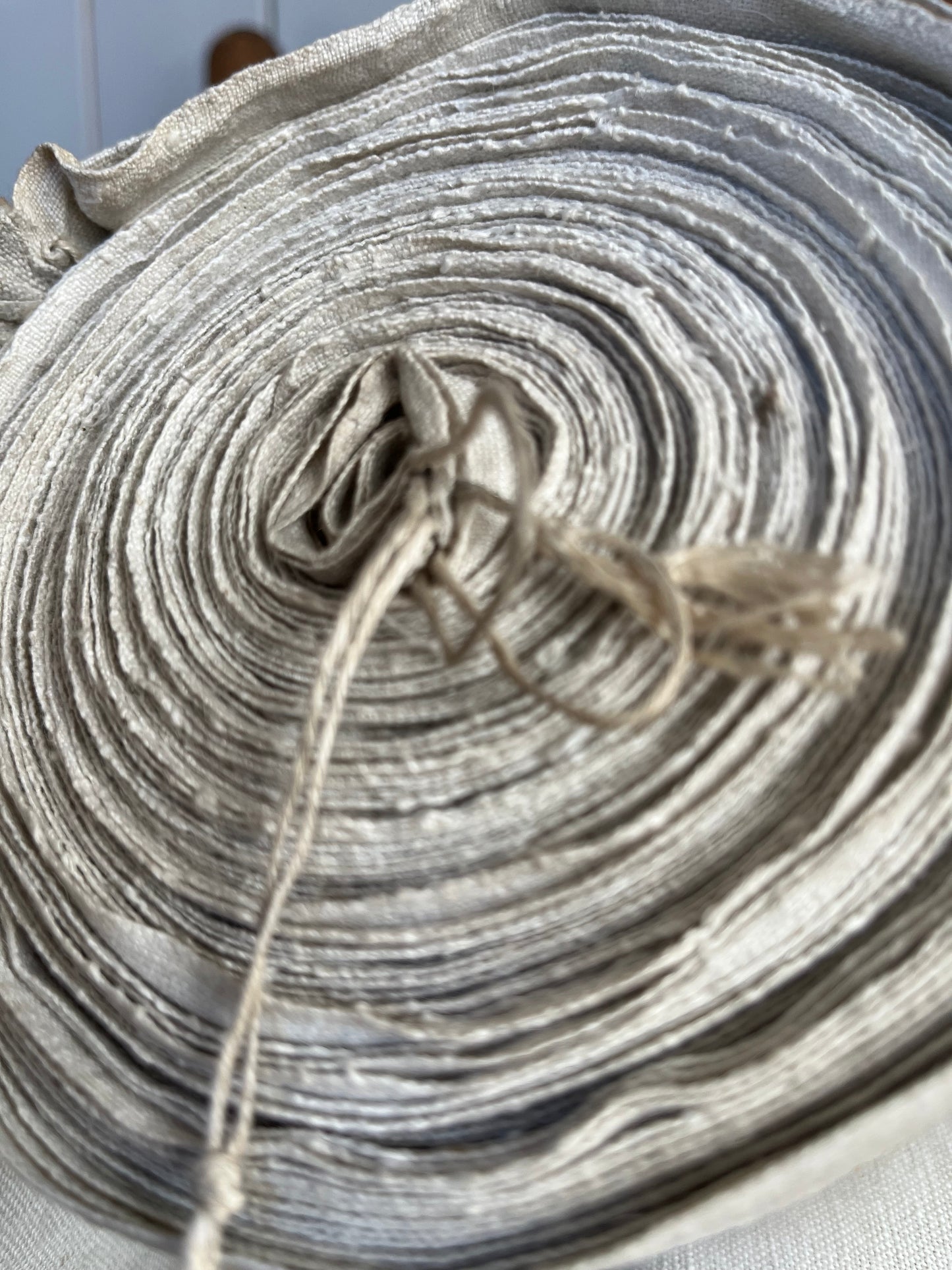 Top antikes Leinen: 5 Meter, sauber und fein gewebt