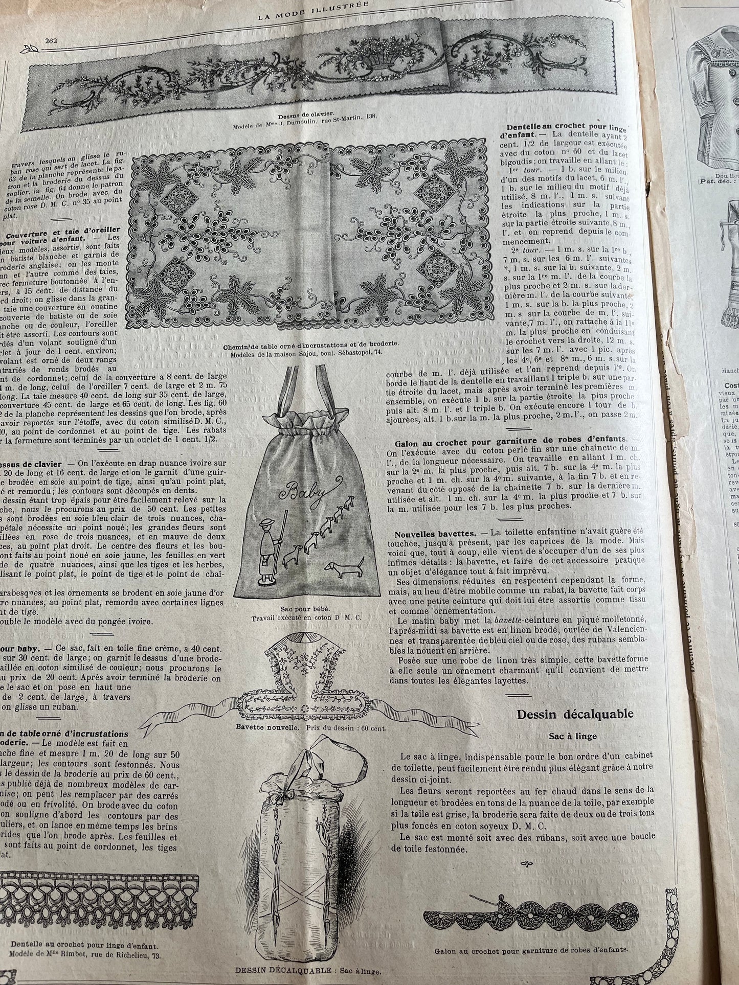 1910: 3 x über 100 Jahre alte Mode und Handarbeitshefte „La Mode Ilusstree“