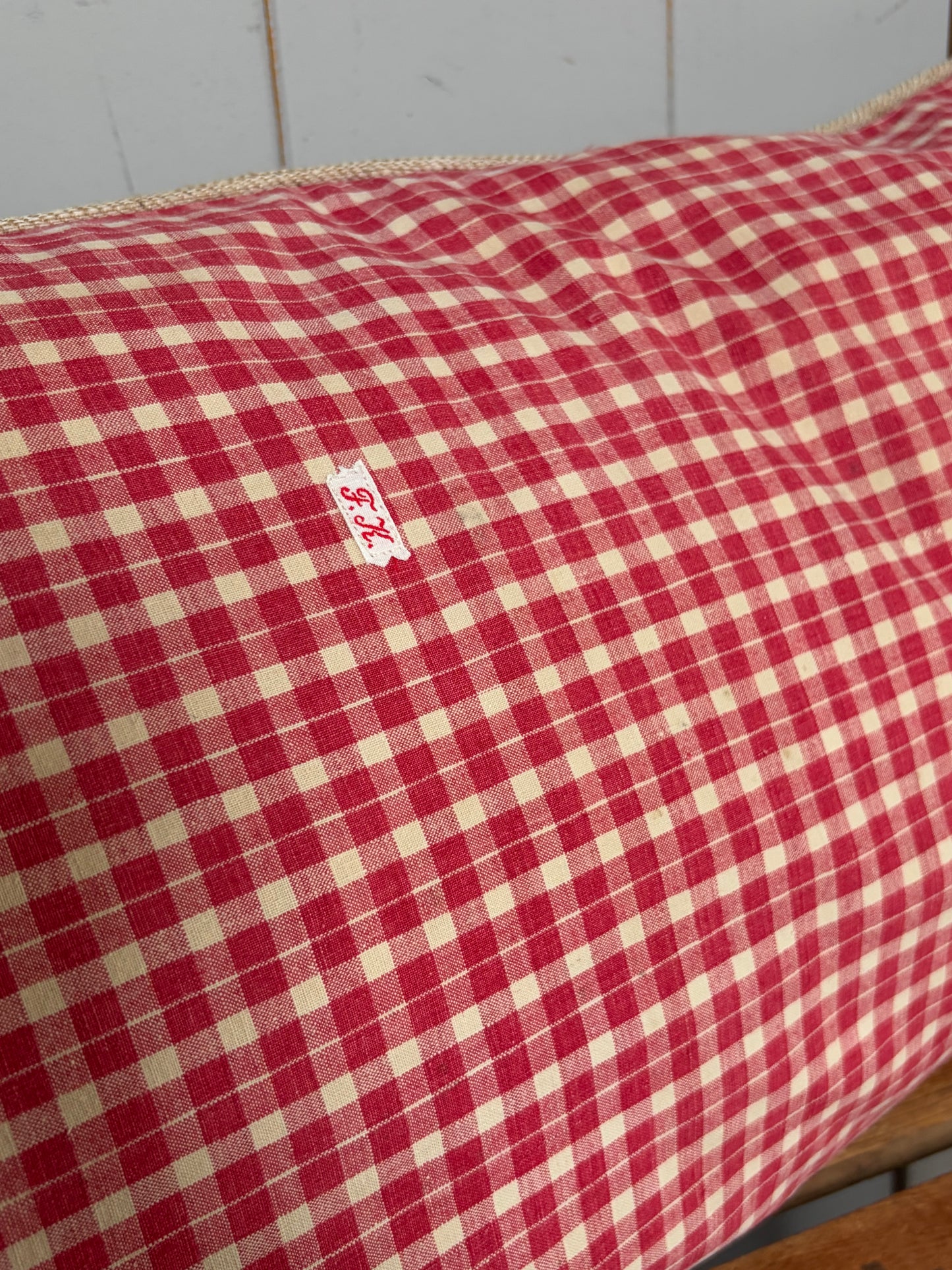 Very Vintage Kissenbezug aus altem Leinensack 80 x 40