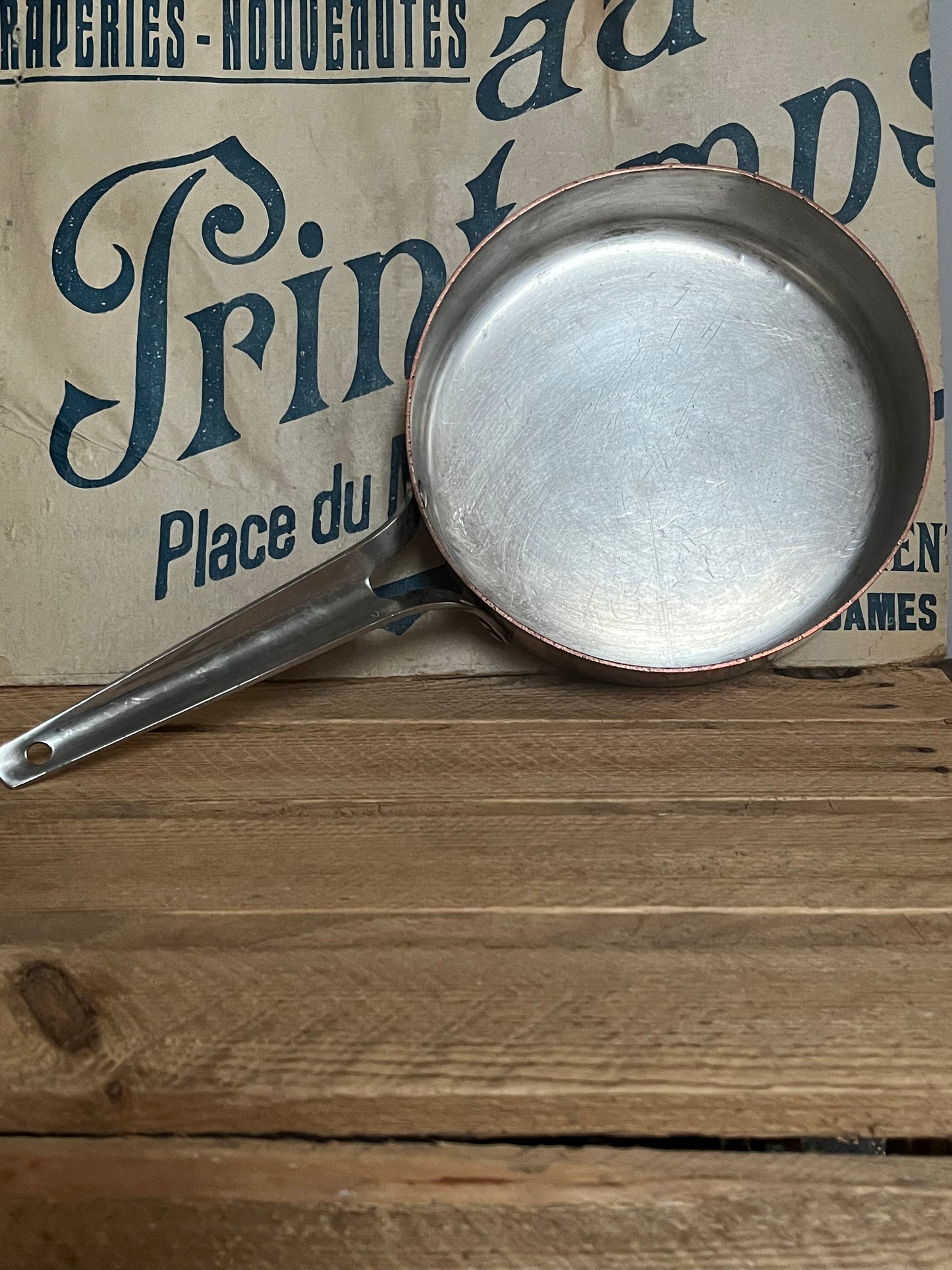 Original Kupfer Pfanne dänischer Designer Georg Jensen 1,2 Kilo
