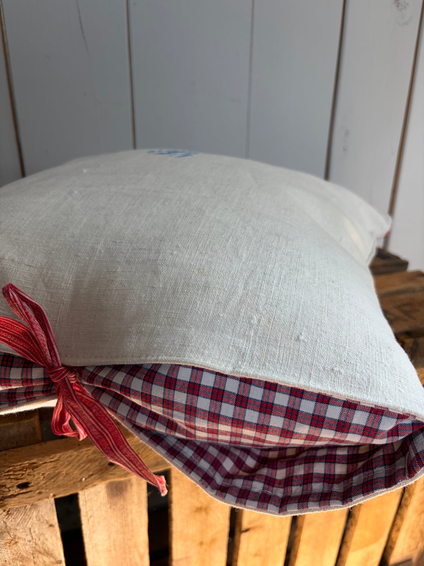 Kissenbezug Leinen mit Monogramm B