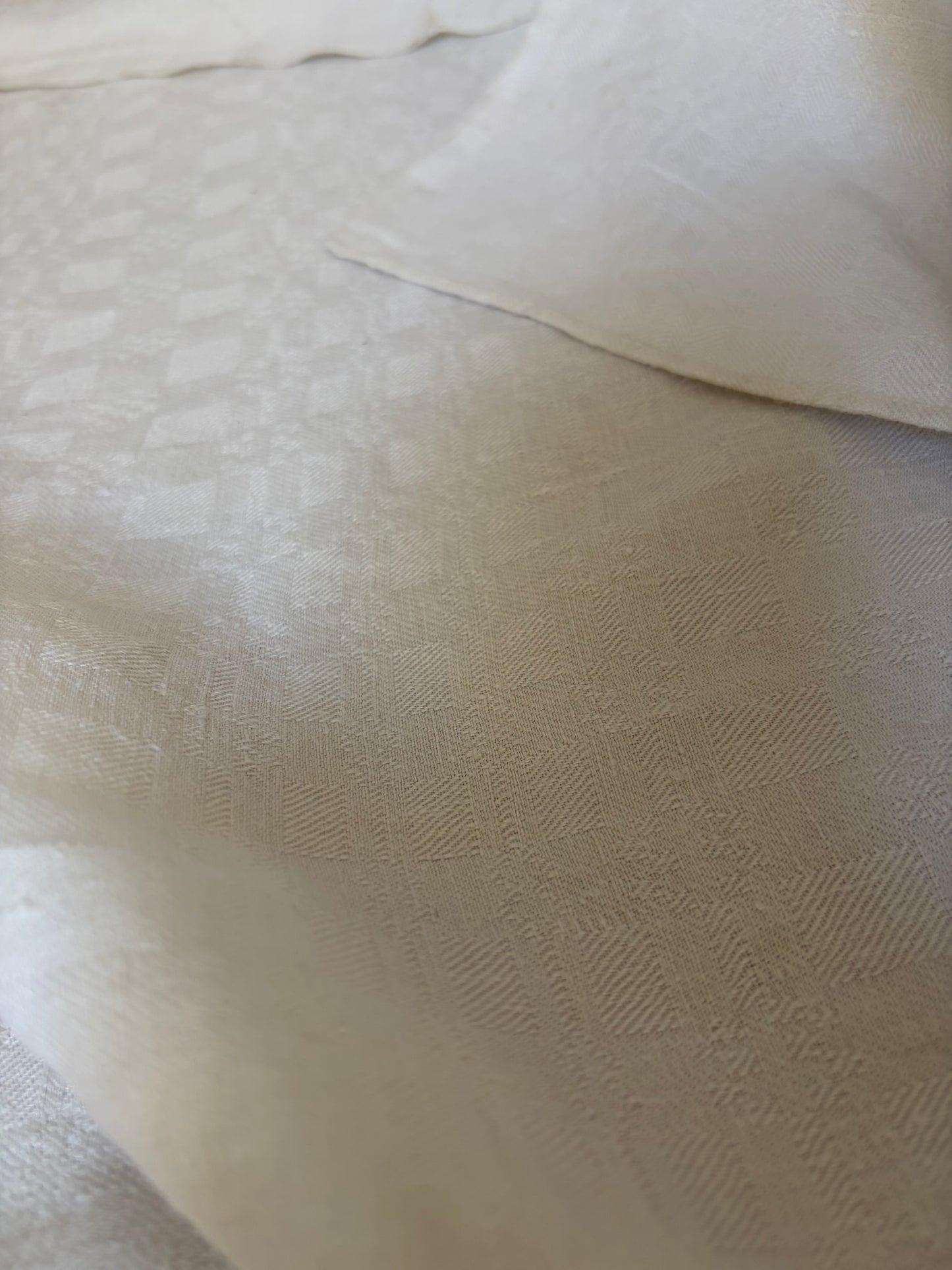 XXL französische vintage Leinendecke top 1,9 x 4,15