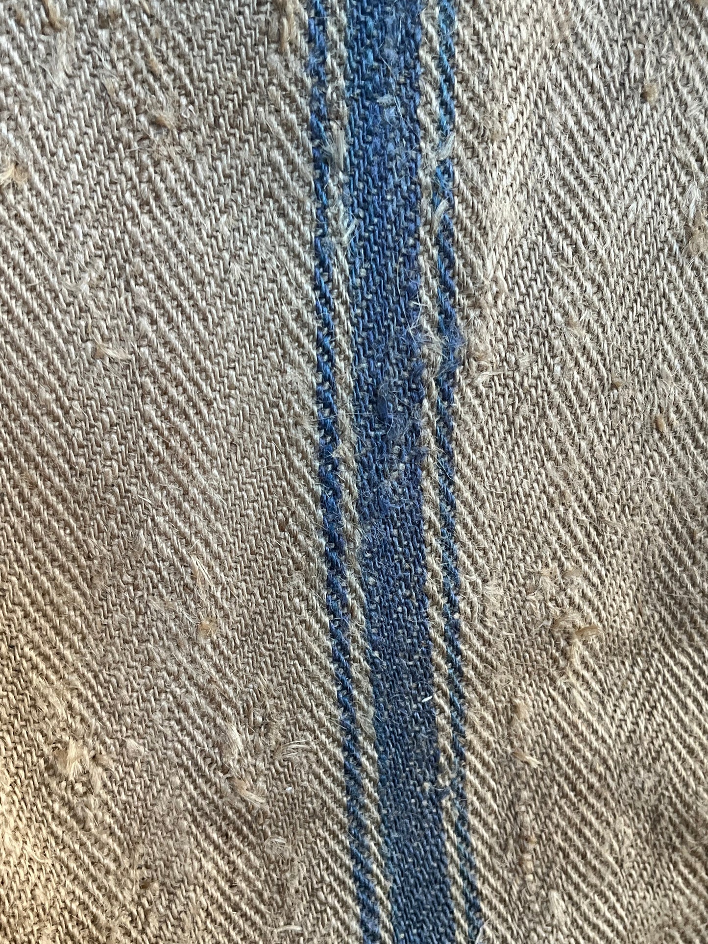 Großer Kornsack mit tollem original Aufdruck und blauem Streifen