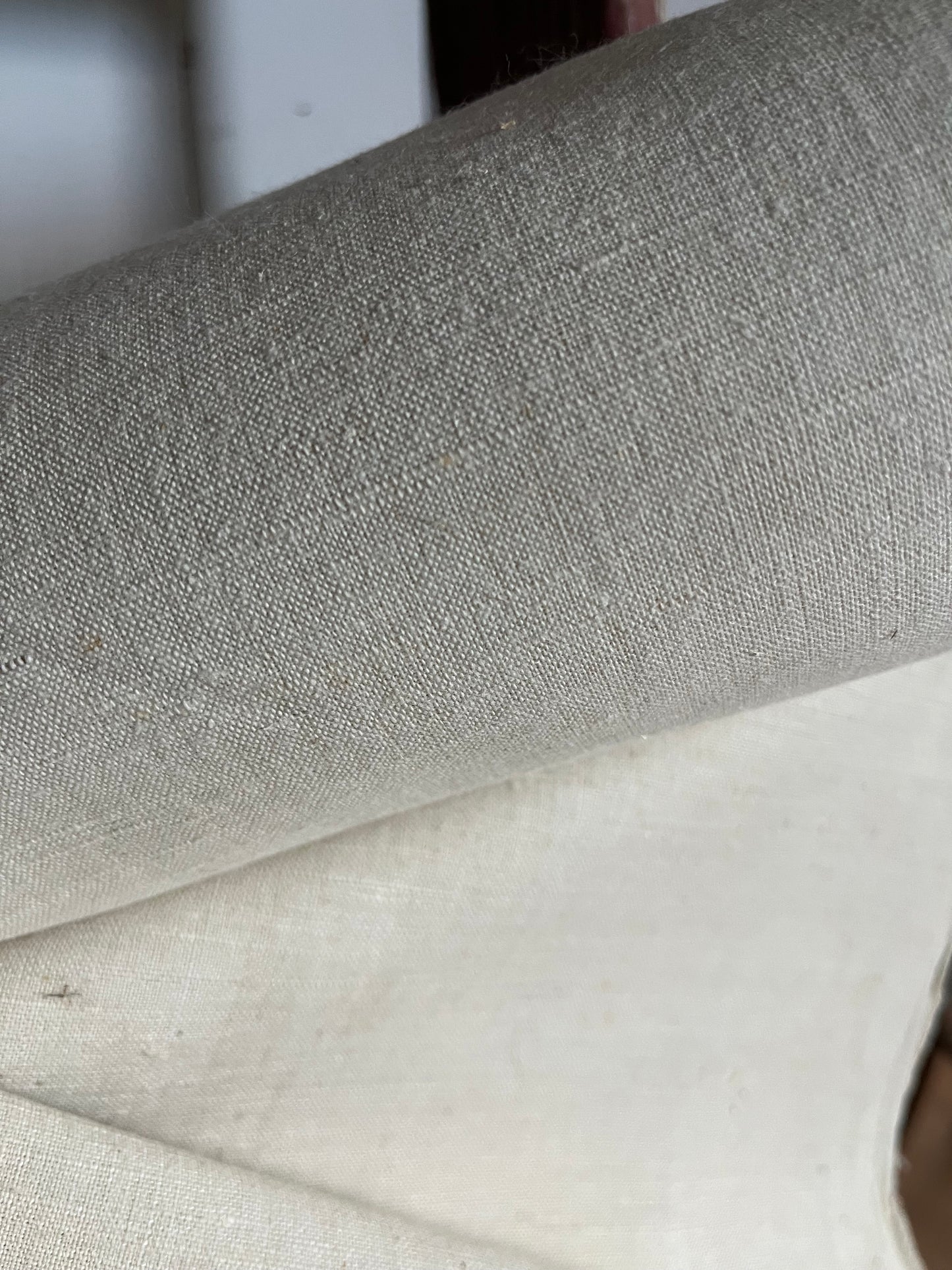 11 Meter altes Leinen, kräftig, Bauernleinen sauber