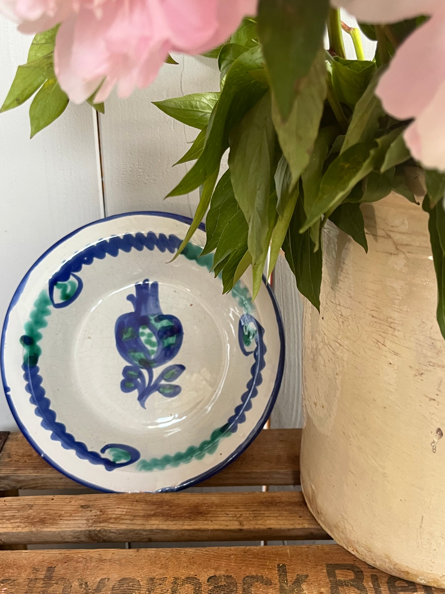 Keramik aus Granada - kleine Schüssel blau/weiß