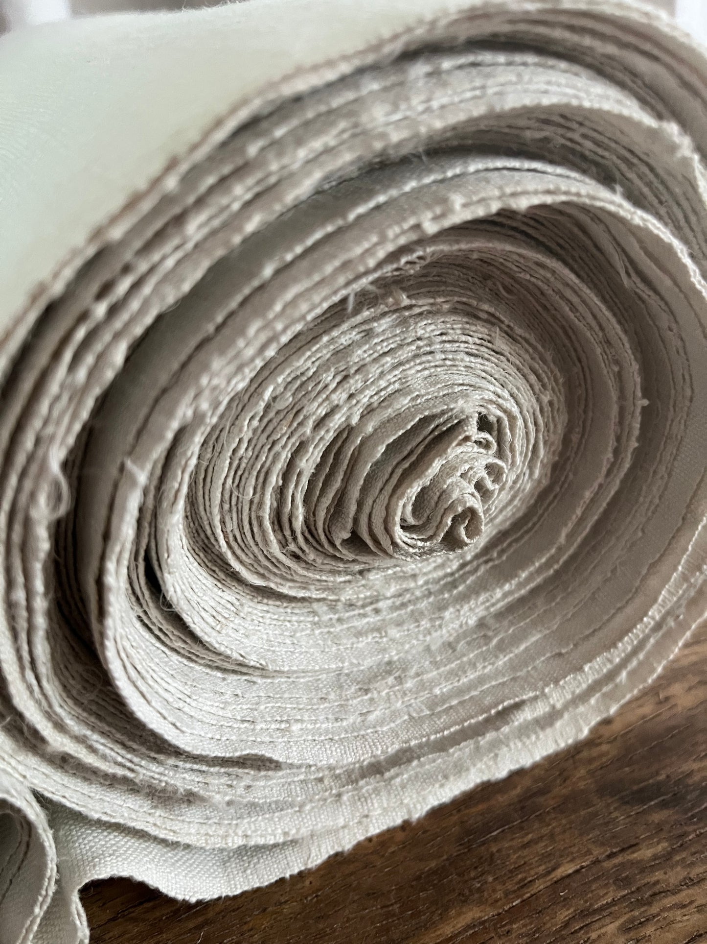 Top antikes Leinen: 13 Meter, sauber und fein gewebt - 2,4 Kilo