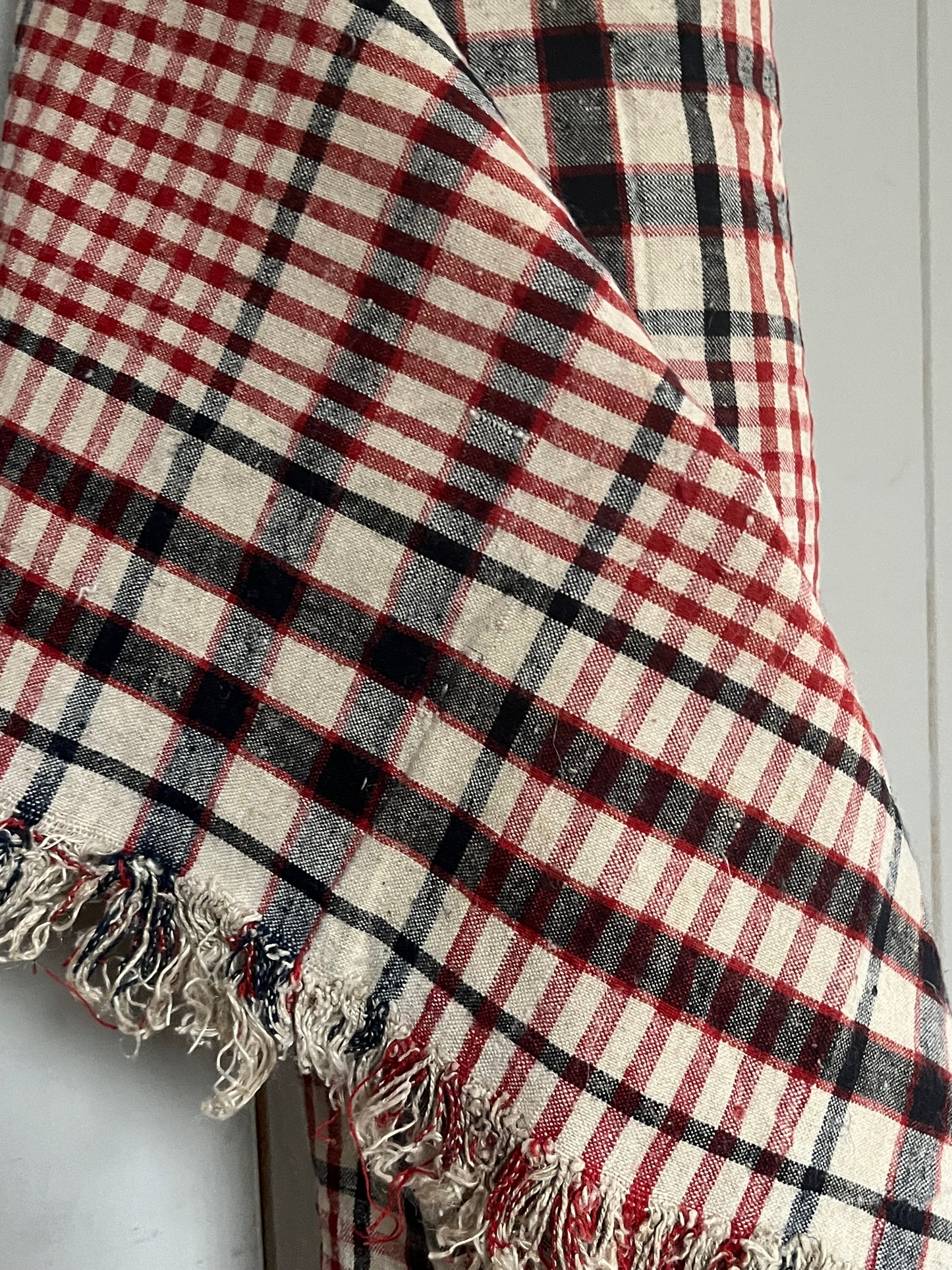 Außergewöhnlich schönes Karoleinen: 5 x 0,75 Meter