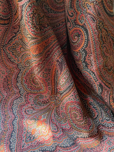 Große Decke aus dem Jugendstil Paisley 200 x 140 Plaid