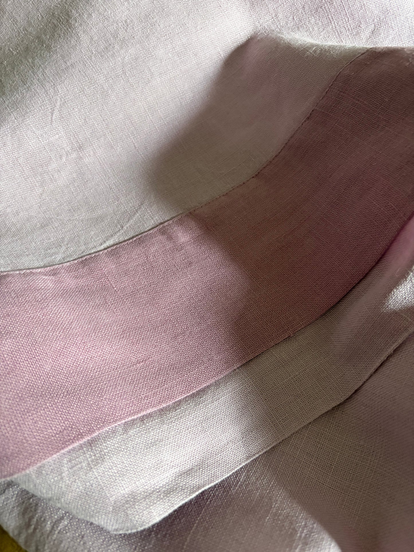 XL Beauty von Gunther Lambert 1,4 Kilo schwere Leinendecke edel und wie neu - Lavendeltöne 2,15 x 1,6