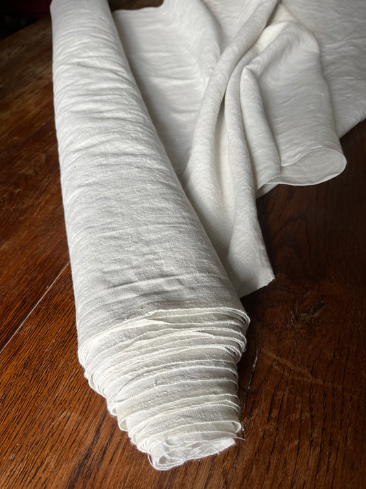 7 x 0,88 Meter handgewebtes Leinen um 1930 - 1,6 Kilo