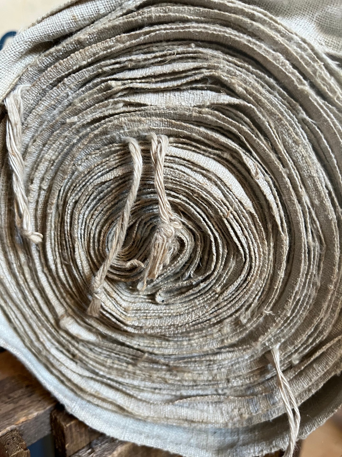 Rarität: 5 Meter Leinen 1895 gewebt, hervorragende Qualität, sauber