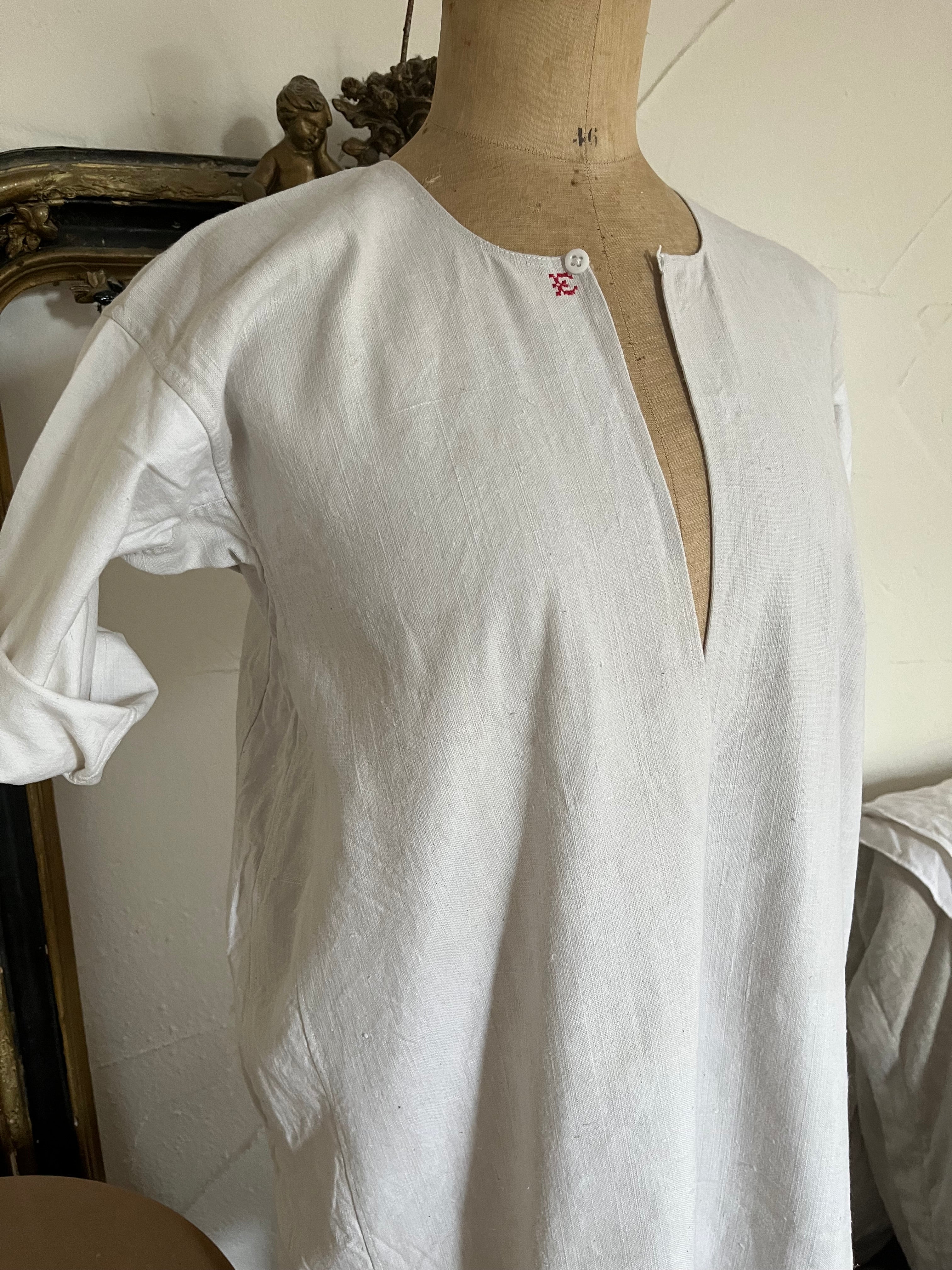 Vintage Hemd: Früher Leinenkleid, heute Tunika
